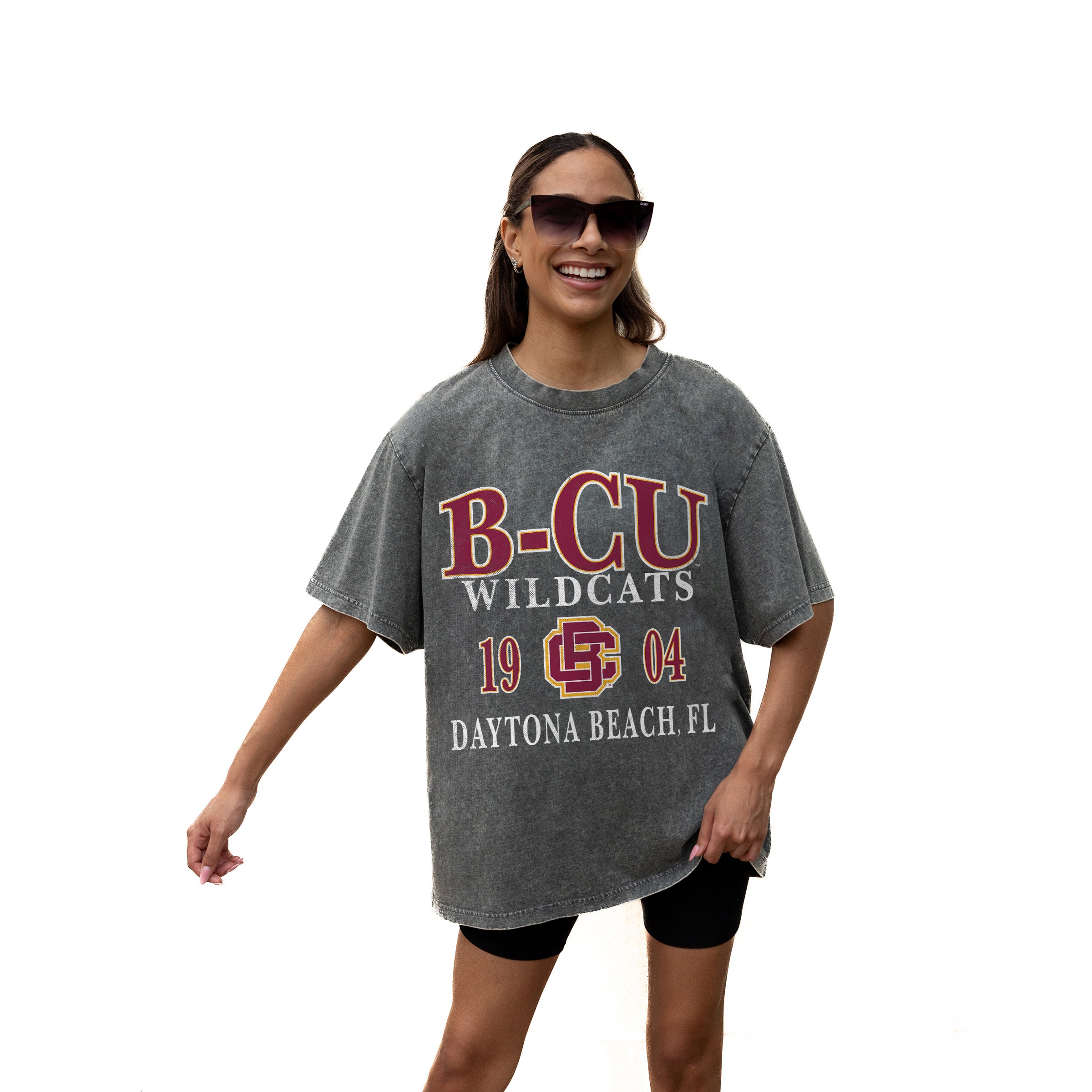 BETHUNE-COOKMAN WILDCATS Throwback Oversized Tee