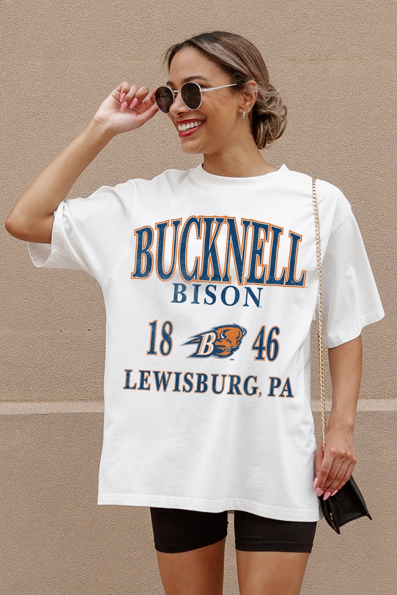 BUCKNELL BISON UNITY OVERSIZED CREWNECK TEE