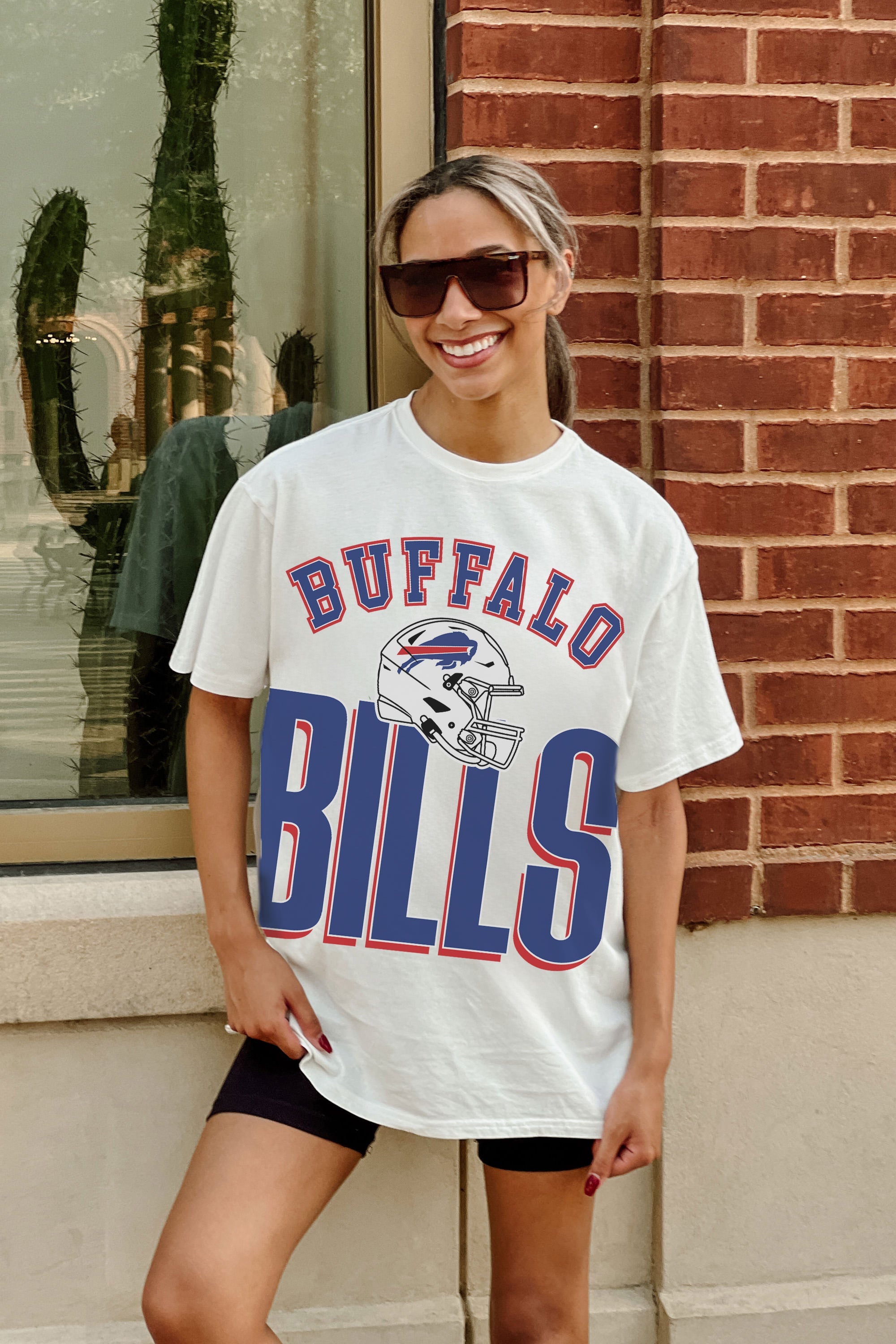 BUFFALO BILLS FIERCE FOCUS WASHED RELAXED FIT TEE
