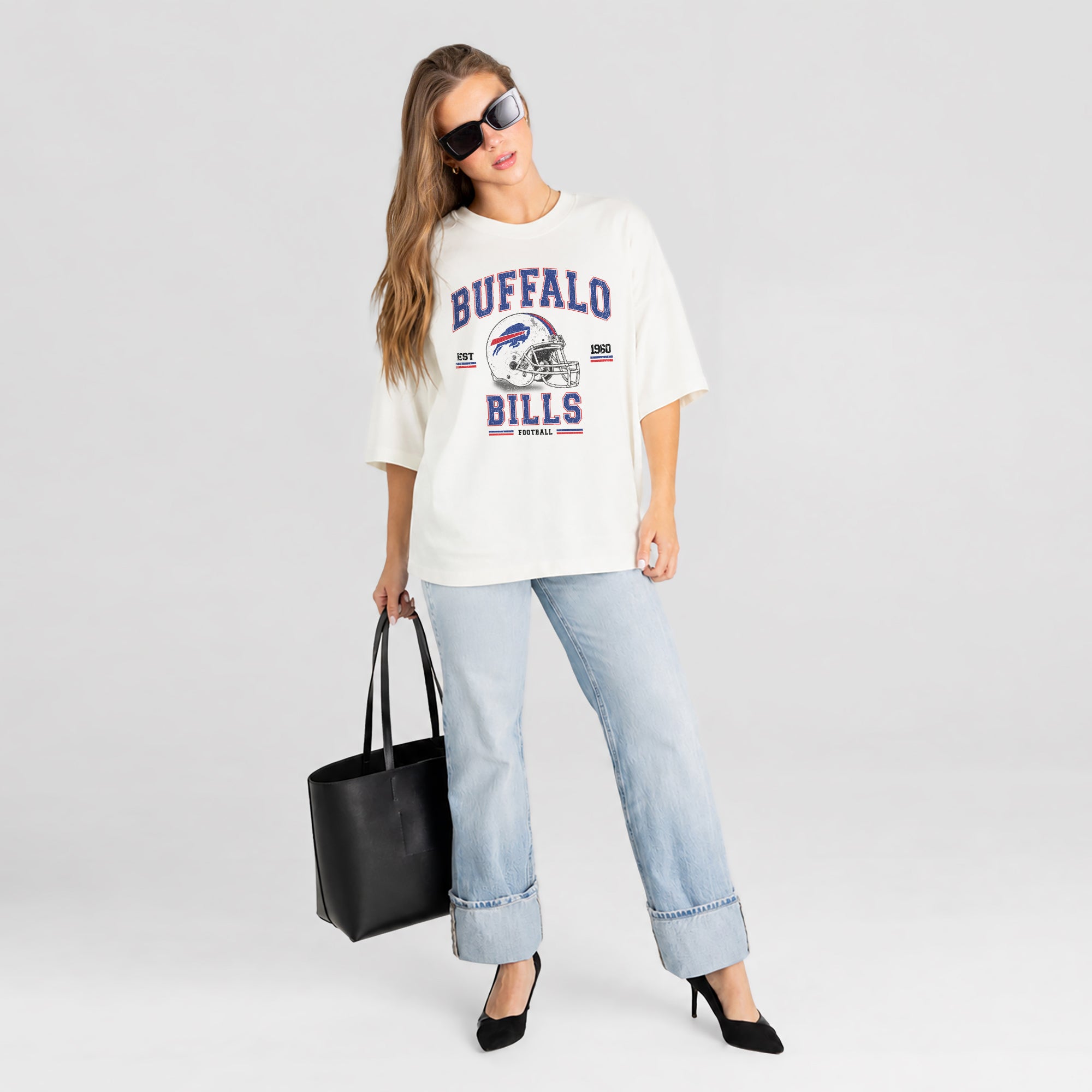 BUFFALO BILLS PLAY TO WIN WASHED RELAXED FIT TEE