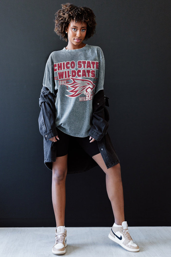 CHICO STATE WILDCATS KEEP THE LEAD OVERSIZED CREWNECK TEE
