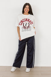 CINCINNATI BEARCATS GO FOR TWO OVERSIZED CREWNECK TEE BY MADI PREWETT TROUTT