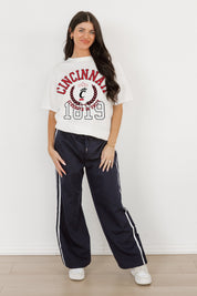 CINCINNATI BEARCATS GO FOR TWO OVERSIZED CREWNECK TEE BY MADI PREWETT TROUTT