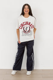 CINCINNATI BEARCATS GO FOR TWO OVERSIZED CREWNECK TEE BY MADI PREWETT TROUTT
