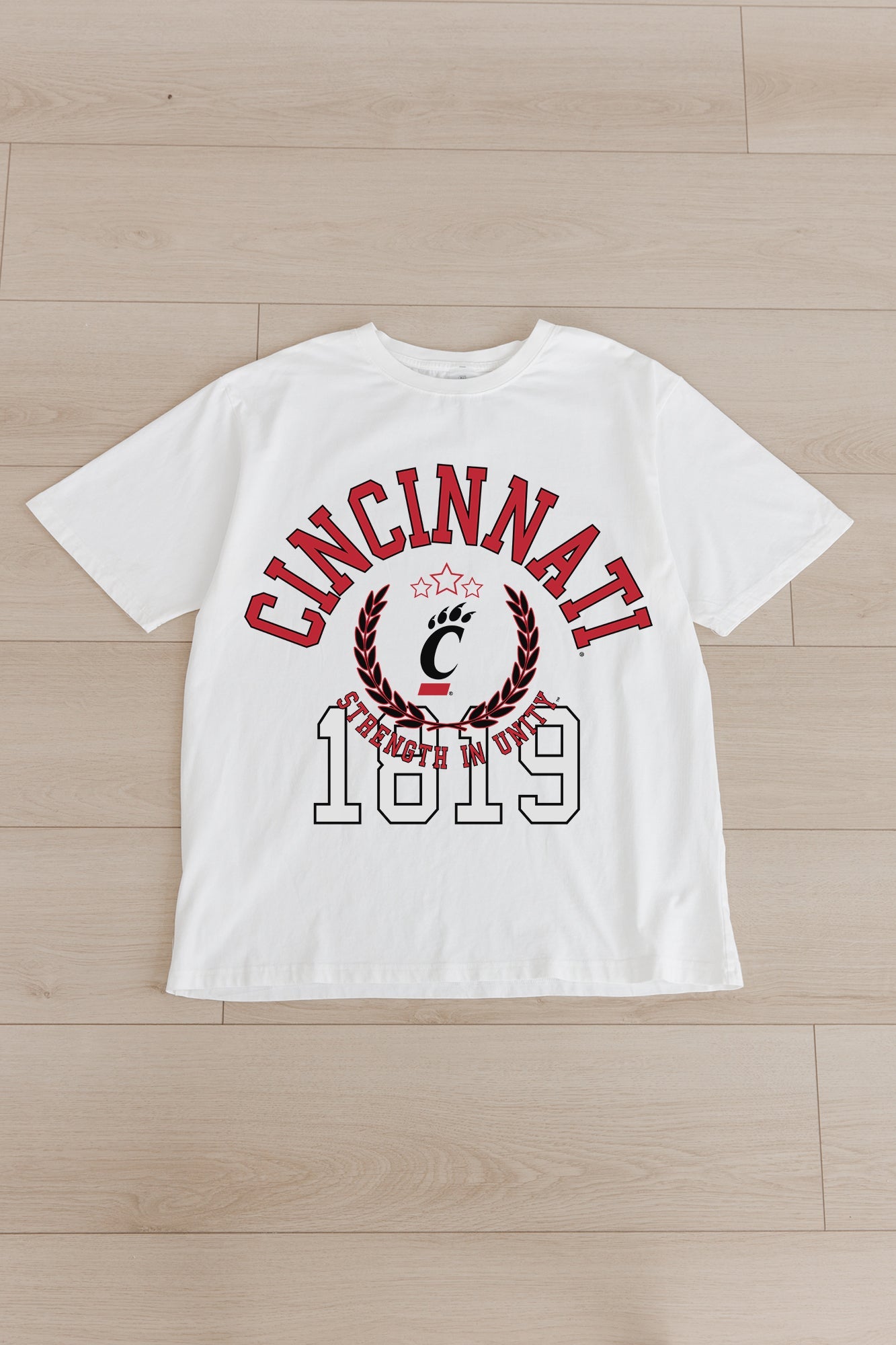 CINCINNATI BEARCATS GO FOR TWO OVERSIZED CREWNECK TEE BY MADI PREWETT TROUTT