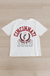 CINCINNATI BEARCATS GO FOR TWO OVERSIZED CREWNECK TEE BY MADI PREWETT TROUTT