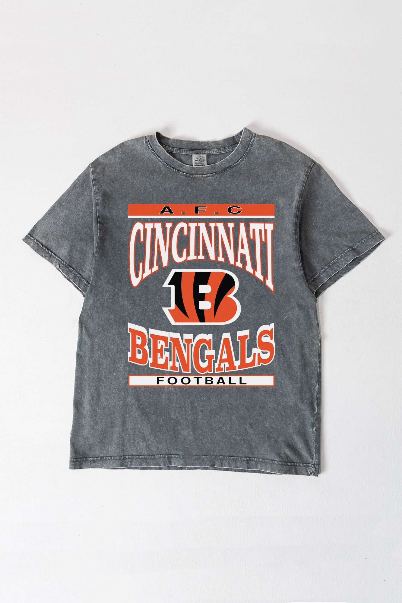 CINCINNATI BENGALS CLASSIC GRIND WASHED RELAXED FIT TEE