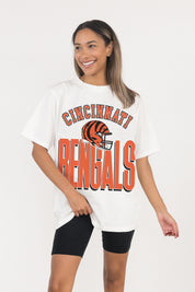 CINCINNATI BENGALS FIERCE FOCUS WASHED RELAXED FIT TEE