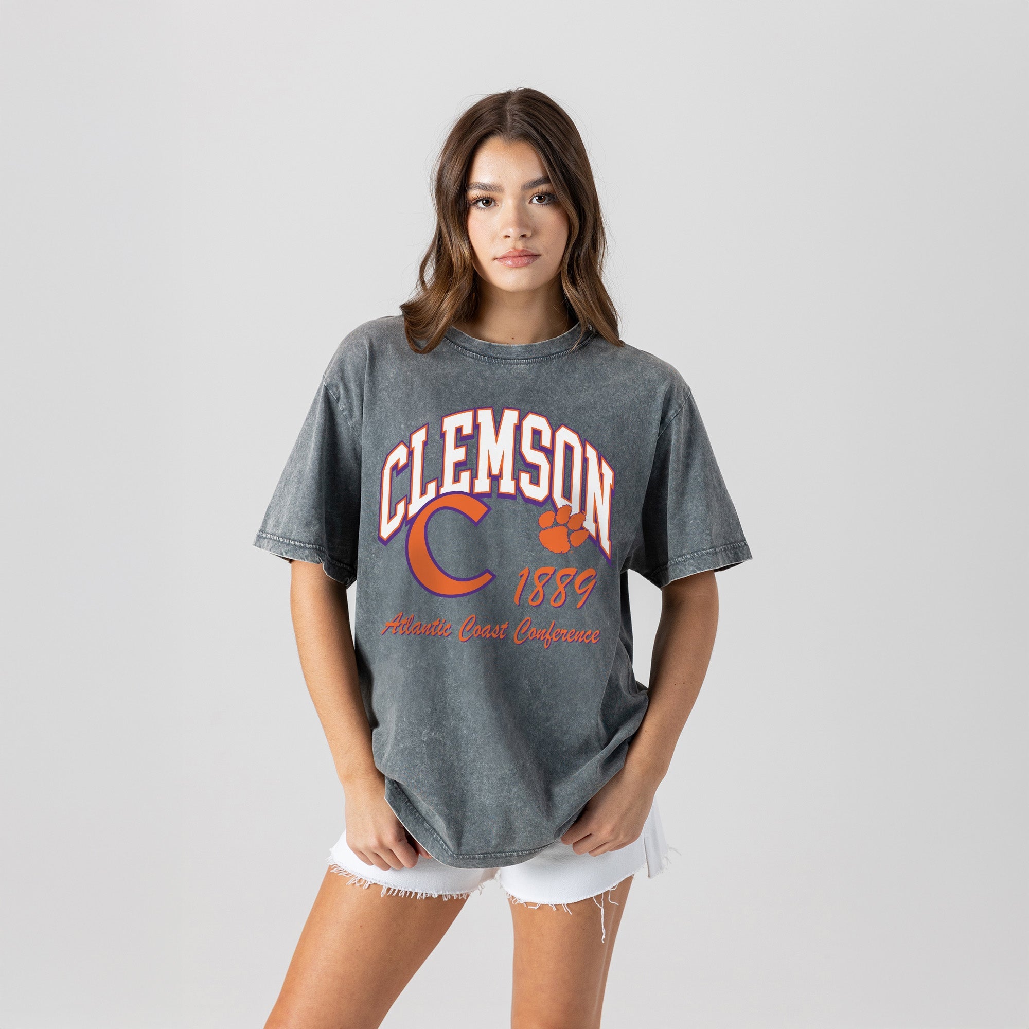 CLEMSON TIGERS CLASSIC MOTION WASHED RELAXED FIT TEE