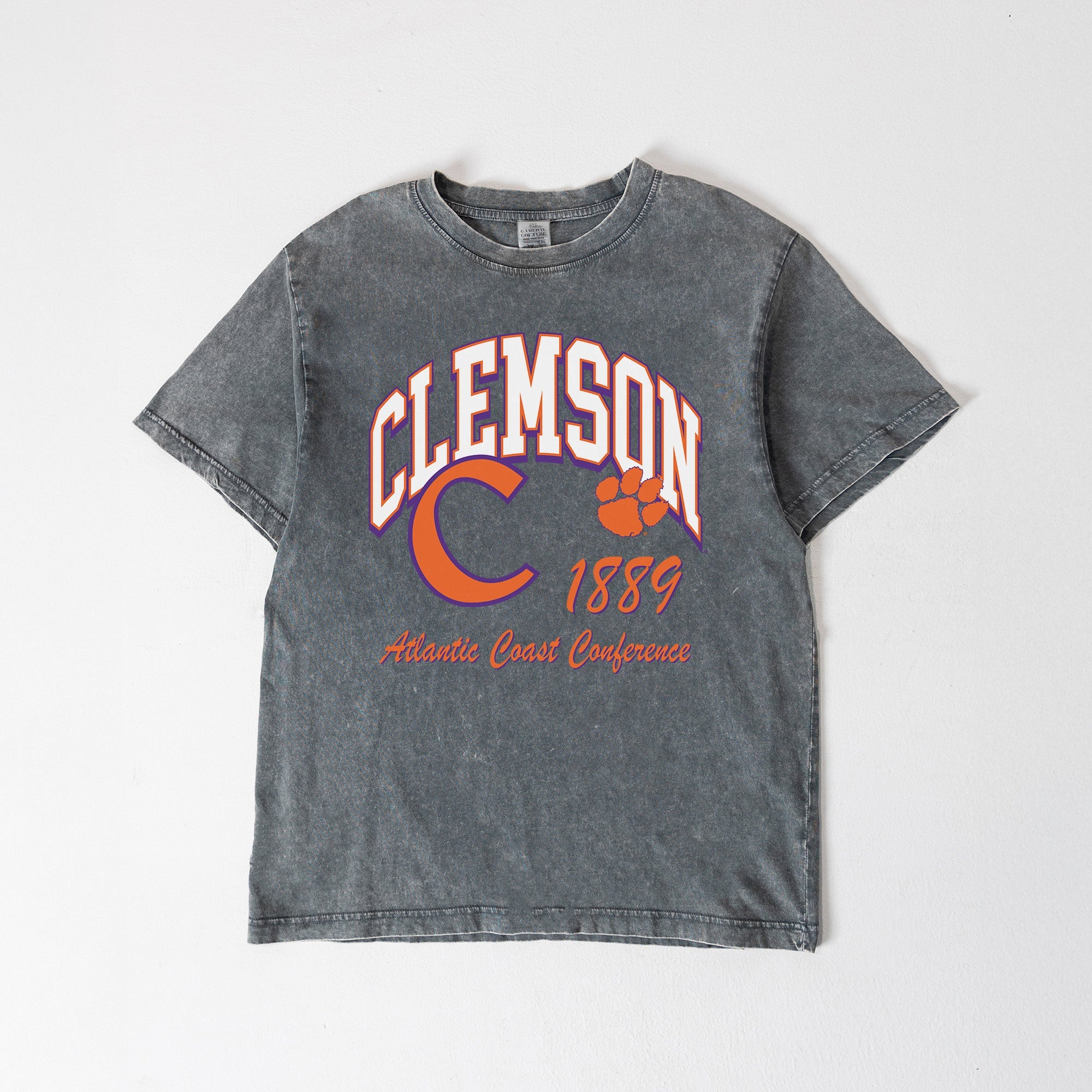 CLEMSON TIGERS CLASSIC MOTION WASHED RELAXED FIT TEE