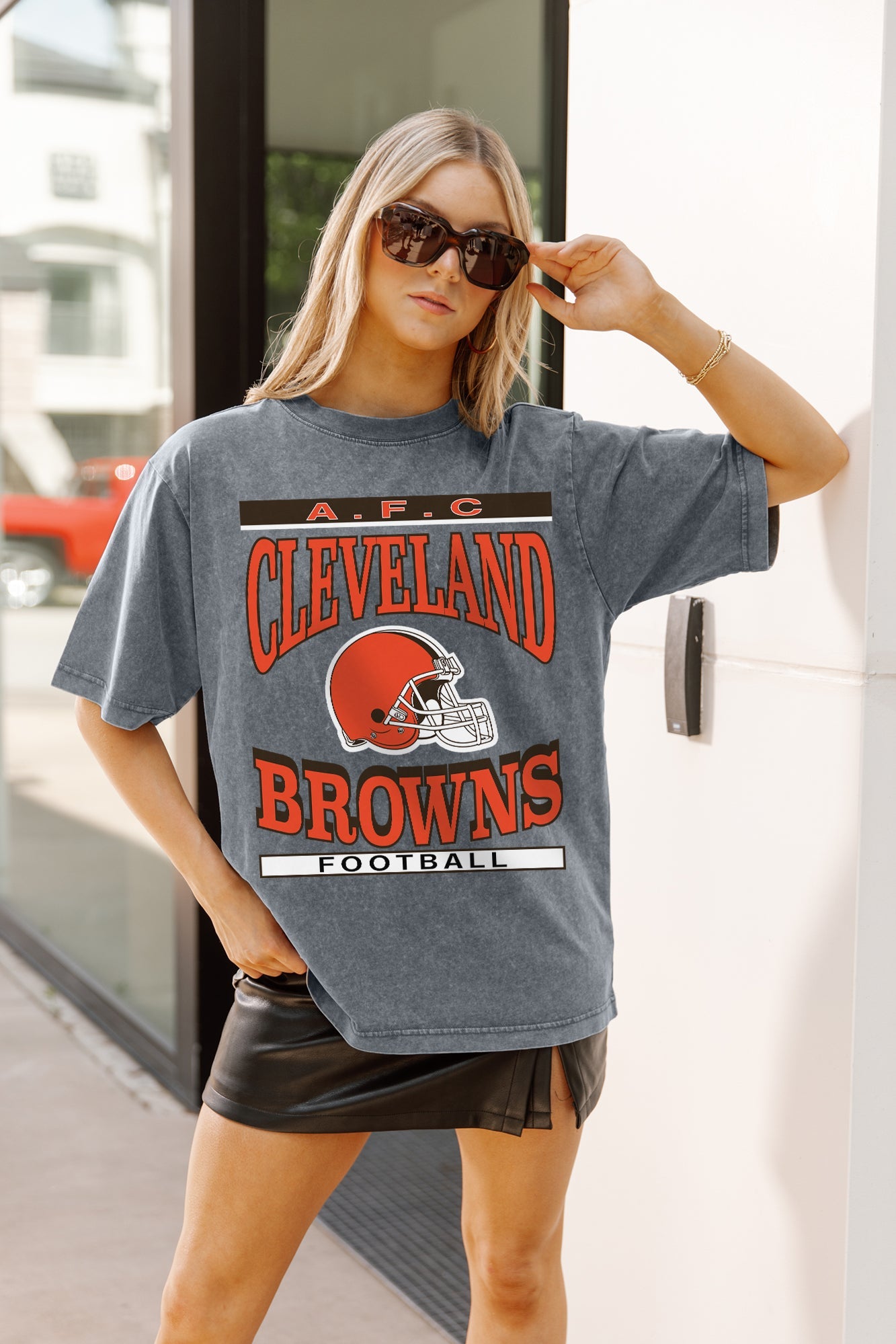 CLEVELAND BROWNS CLASSIC GRIND WASHED RELAXED FIT TEE