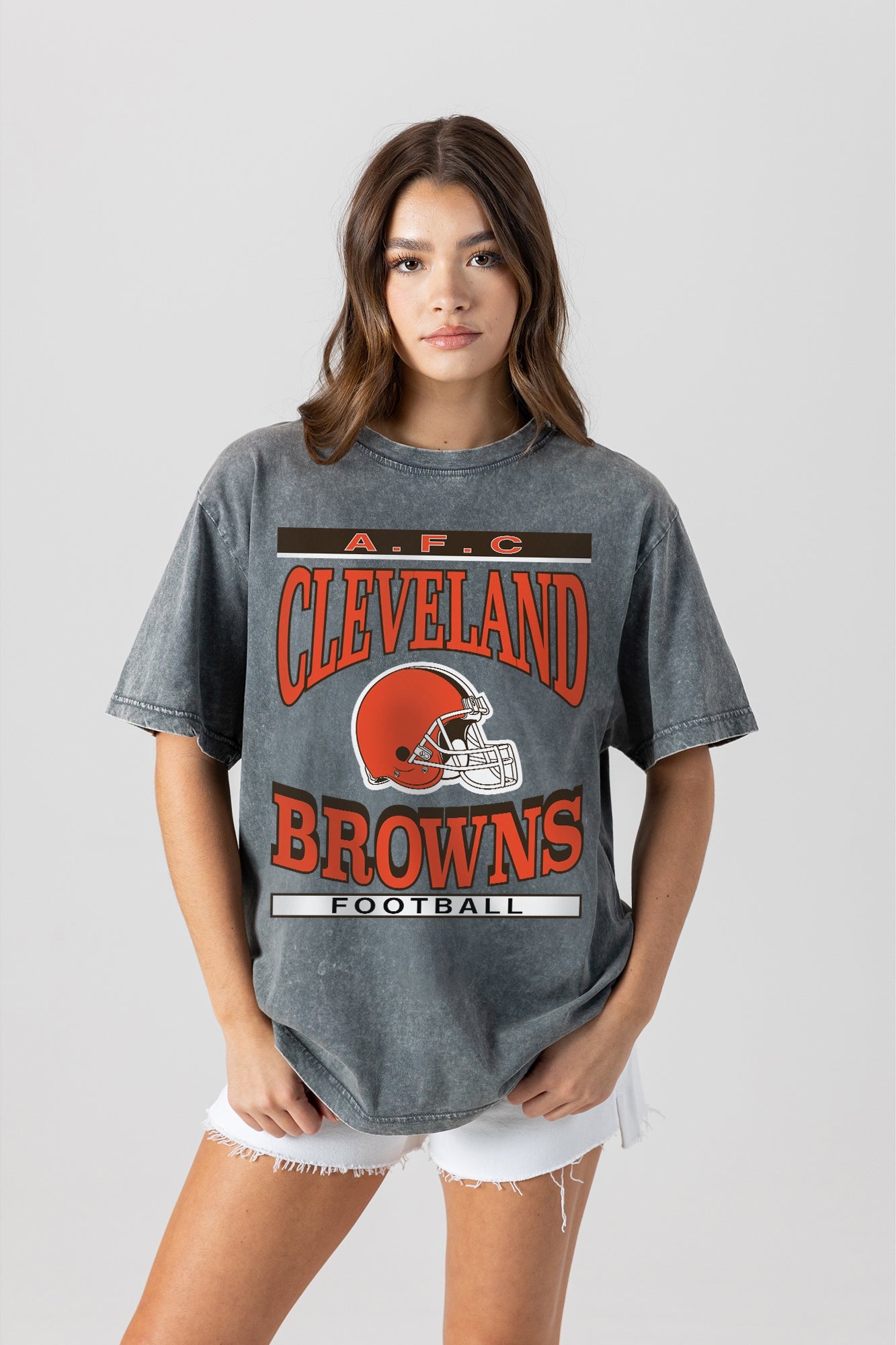 CLEVELAND BROWNS CLASSIC GRIND WASHED RELAXED FIT TEE