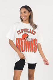 CLEVELAND BROWNS FIERCE FOCUS WASHED RELAXED FIT TEE
