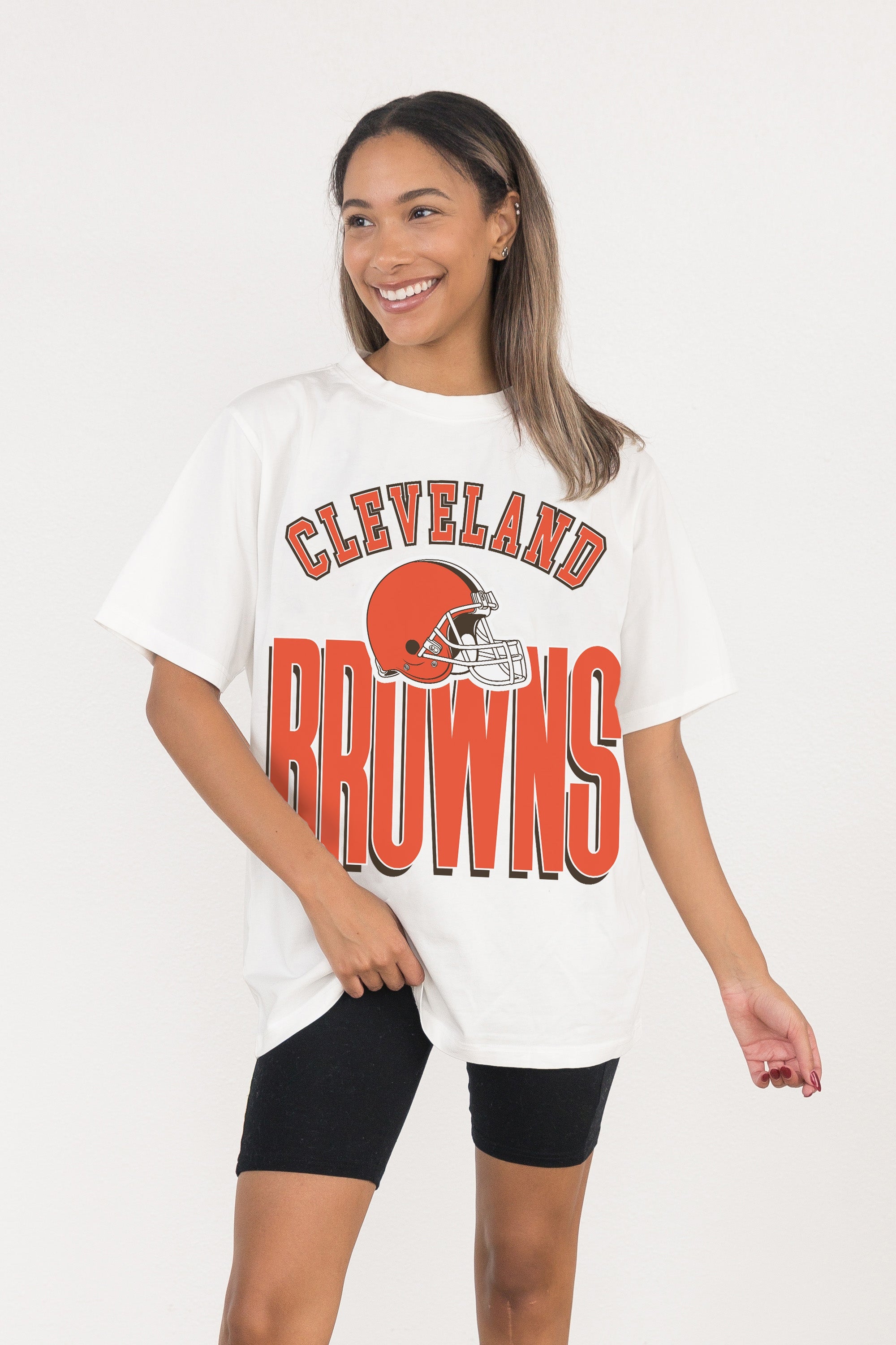 CLEVELAND BROWNS FIERCE FOCUS WASHED RELAXED FIT TEE