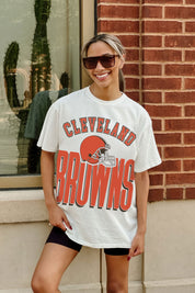 CLEVELAND BROWNS FIERCE FOCUS WASHED RELAXED FIT TEE