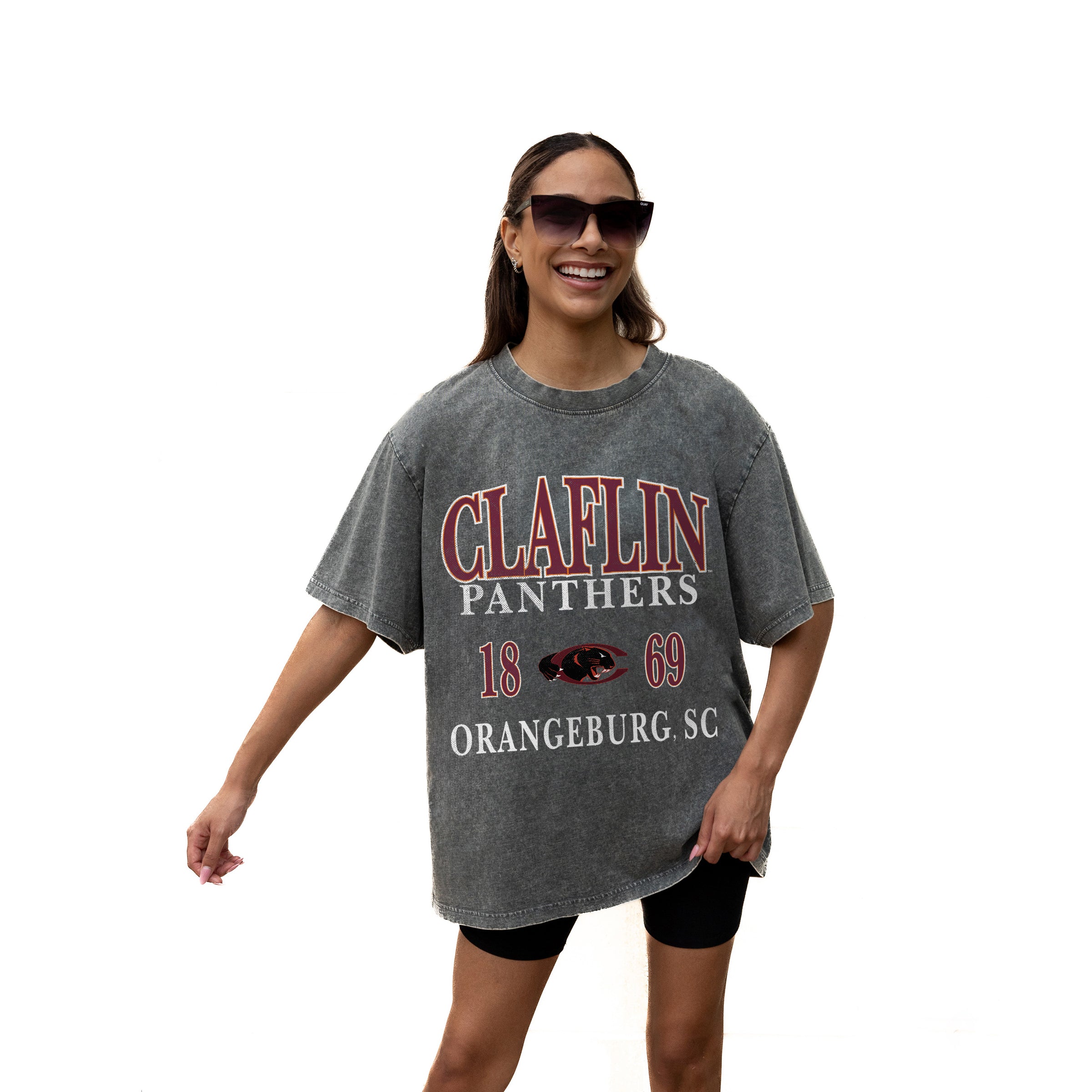 CLAFLIN PANTHERS Throwback Oversized Tee