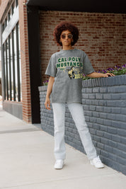 CAL POLY MUSTANGS KEEP THE LEAD OVERSIZED CREWNECK TEE