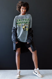 CAL POLY MUSTANGS KEEP THE LEAD OVERSIZED CREWNECK TEE