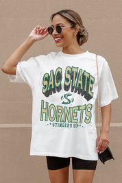 SACRAMENTO STATE HORNETS SHAKEDOWN OVERSIZED CREWNECK TEE