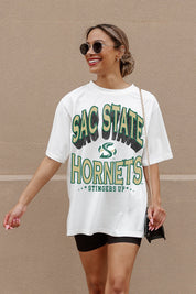 SACRAMENTO STATE HORNETS SHAKEDOWN OVERSIZED CREWNECK TEE