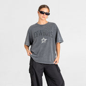 DALLAS COWBOYS BLING SEASON OVERSIZED CREWNECK TEE