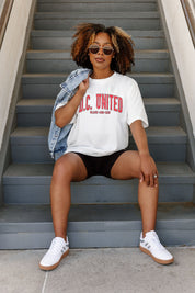 DC UNITED GOAL LINE OVERSIZED CREWNECK TEE