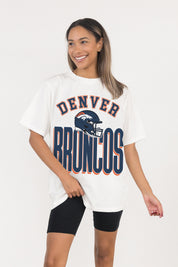 DENVER BRONCOS FIERCE FOCUS WASHED RELAXED FIT TEE