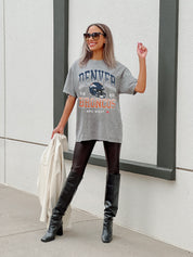 DENVER BRONCOS Nothing But The Best Oversized Crewneck Tee