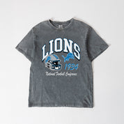 DETROIT LIONS CLASSIC MOTION WASHED RELAXED FIT TEE