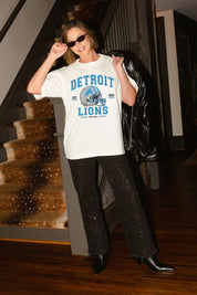 DETROIT LIONS PLAY TO WIN WASHED RELAXED FIT TEE