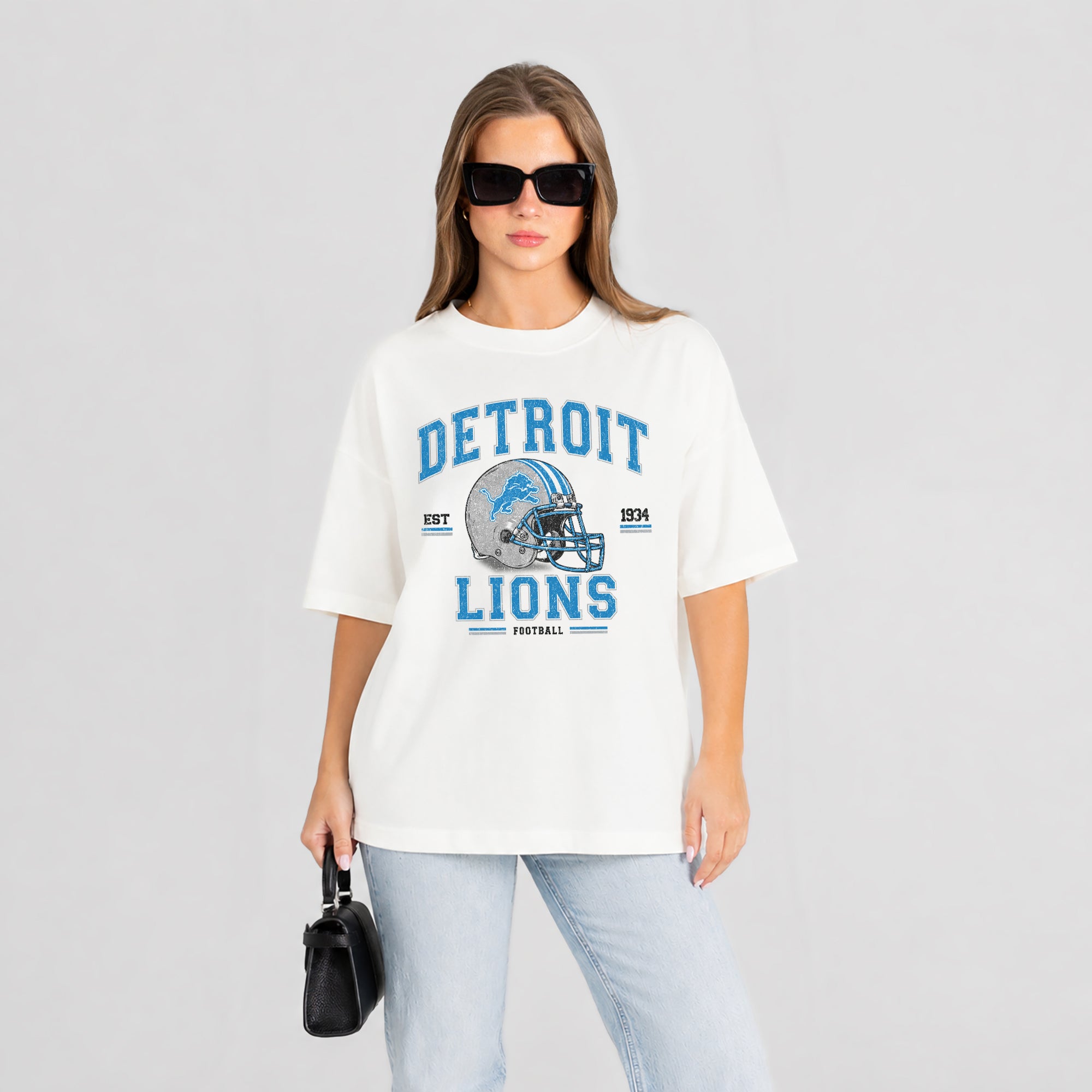 DETROIT LIONS PLAY TO WIN WASHED RELAXED FIT TEE