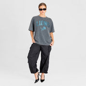 DETROIT LIONS BLING SEASON OVERSIZED CREWNECK TEE
