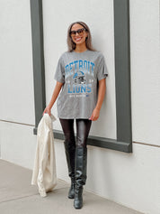 DETROIT LIONS Nothing But The Best Oversized Crewneck Tee