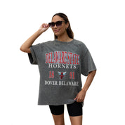 DELAWARE STATE HORNETS Throwback Oversized Tee