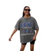 ELIZABETH CITY STATE UNIVERSITY VIKINGS Throwback Oversized Tee