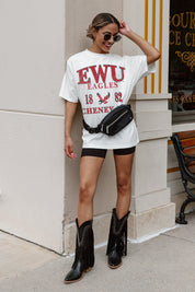 EASTERN WASHINGTON UNIVERSITY EAGLES UNITY OVERSIZED CREWNECK TEE