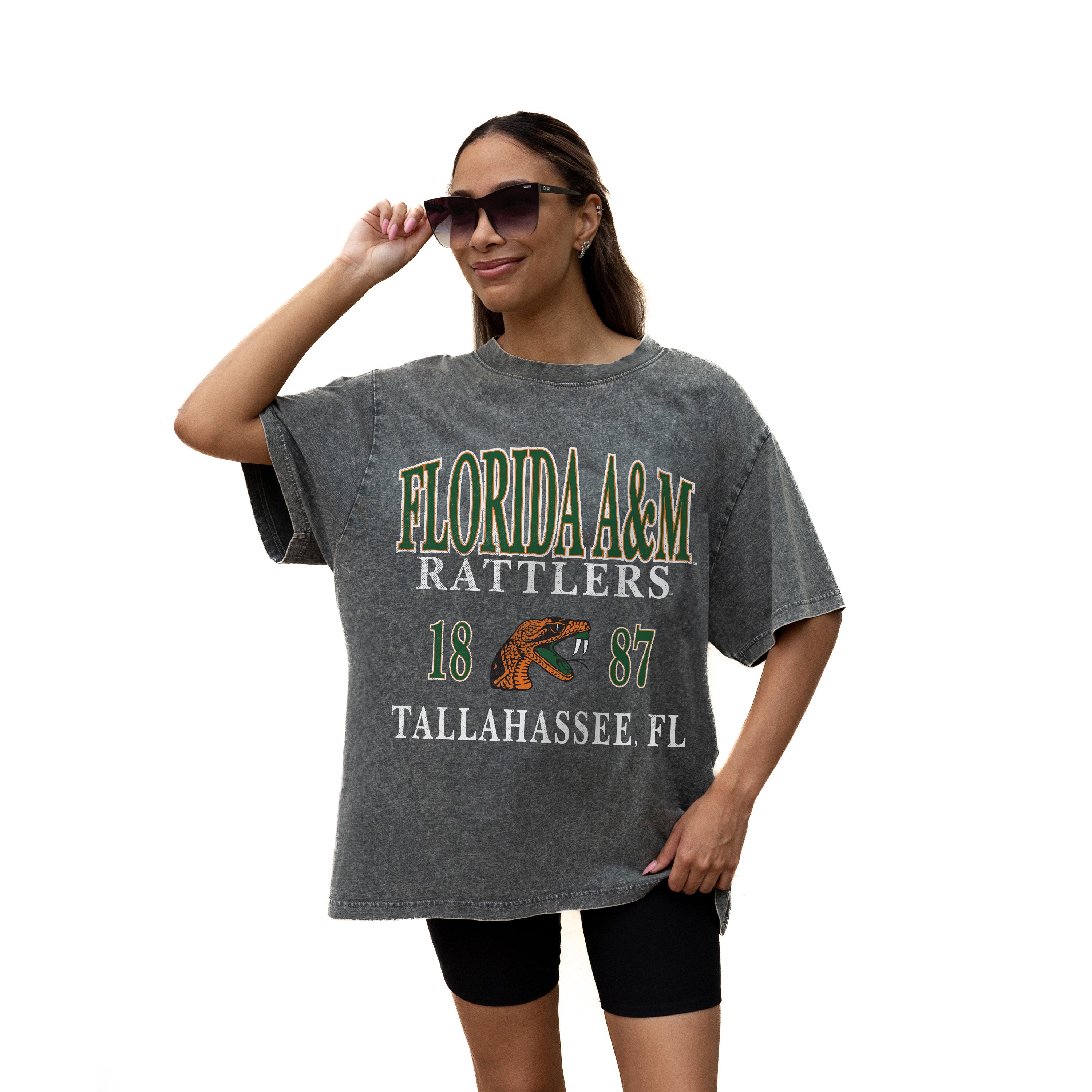 FLORIDA A&M RATTLERS Throwback Oversized Tee