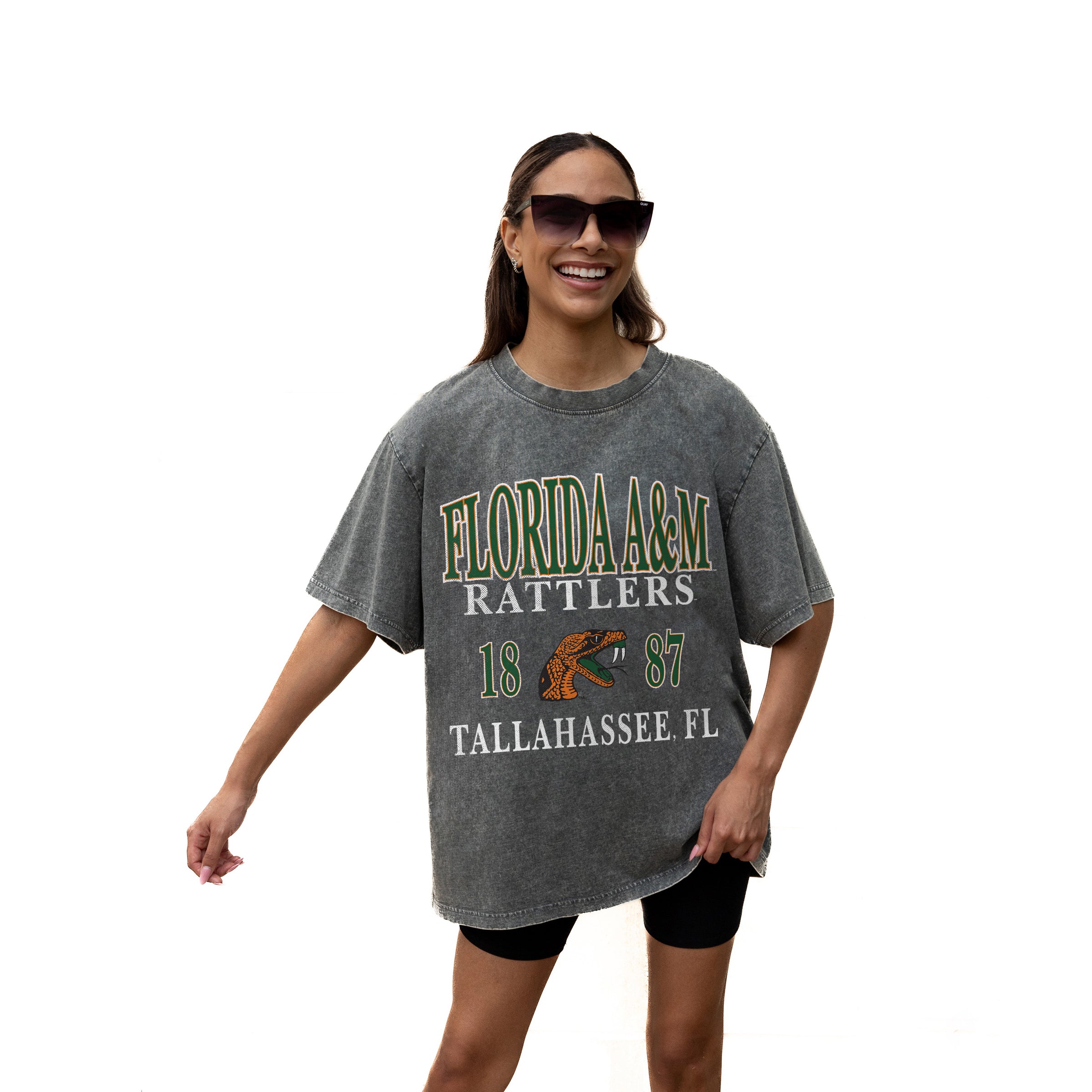FLORIDA A&M RATTLERS Throwback Oversized Tee
