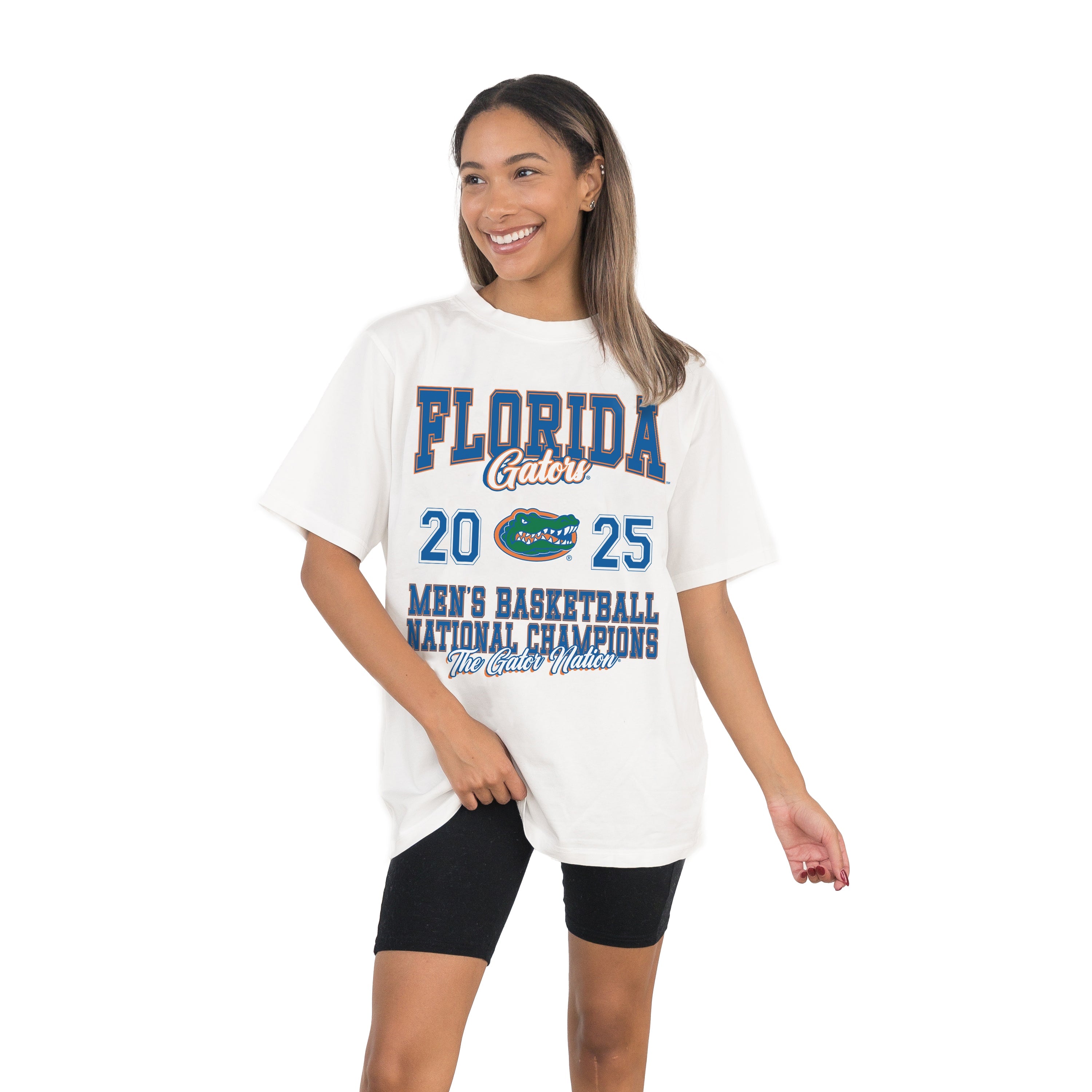 FLORIDA GATORS BATTLE HARDENED OVERSIZED CREWNECK TEE