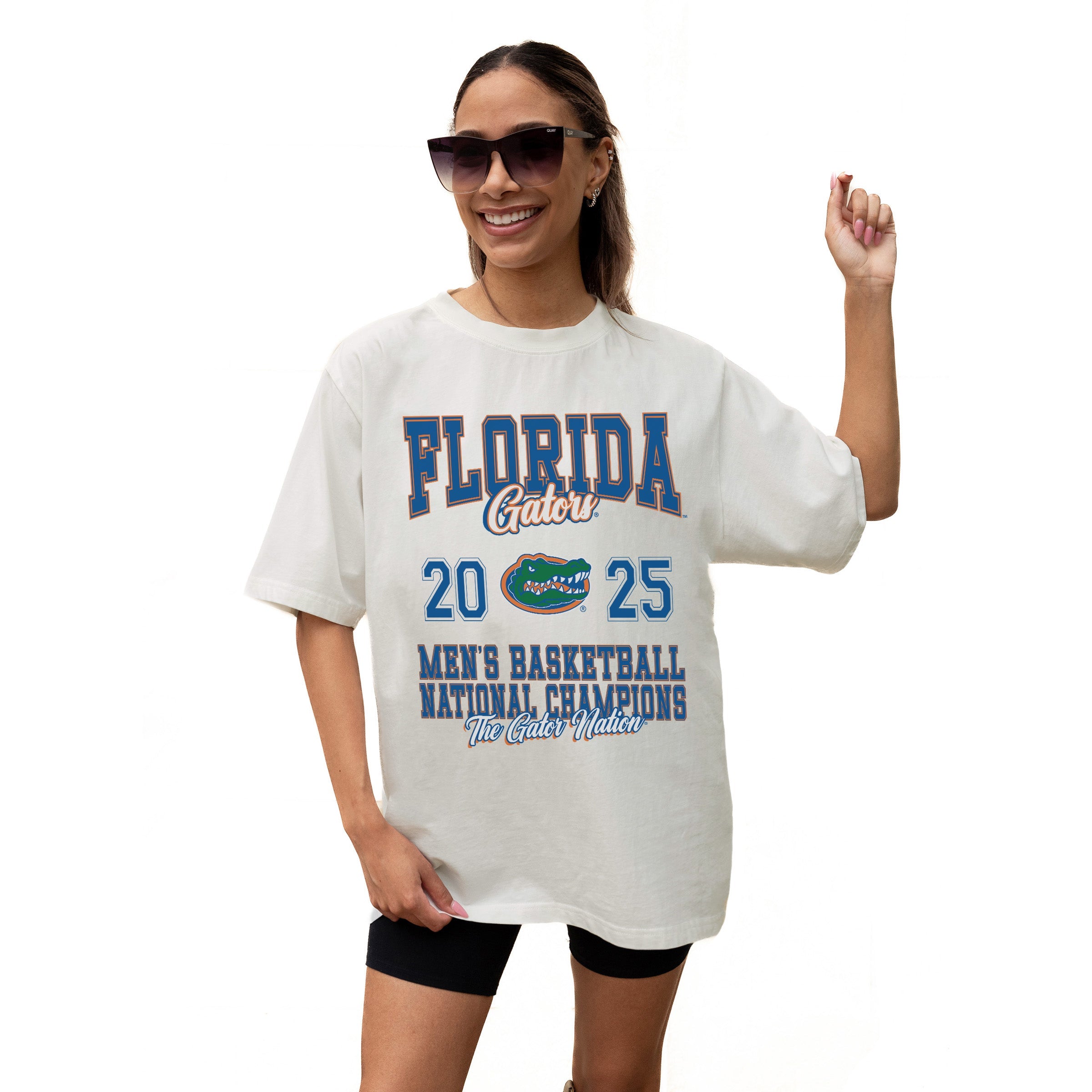 FLORIDA GATORS BATTLE HARDENED OVERSIZED CREWNECK TEE