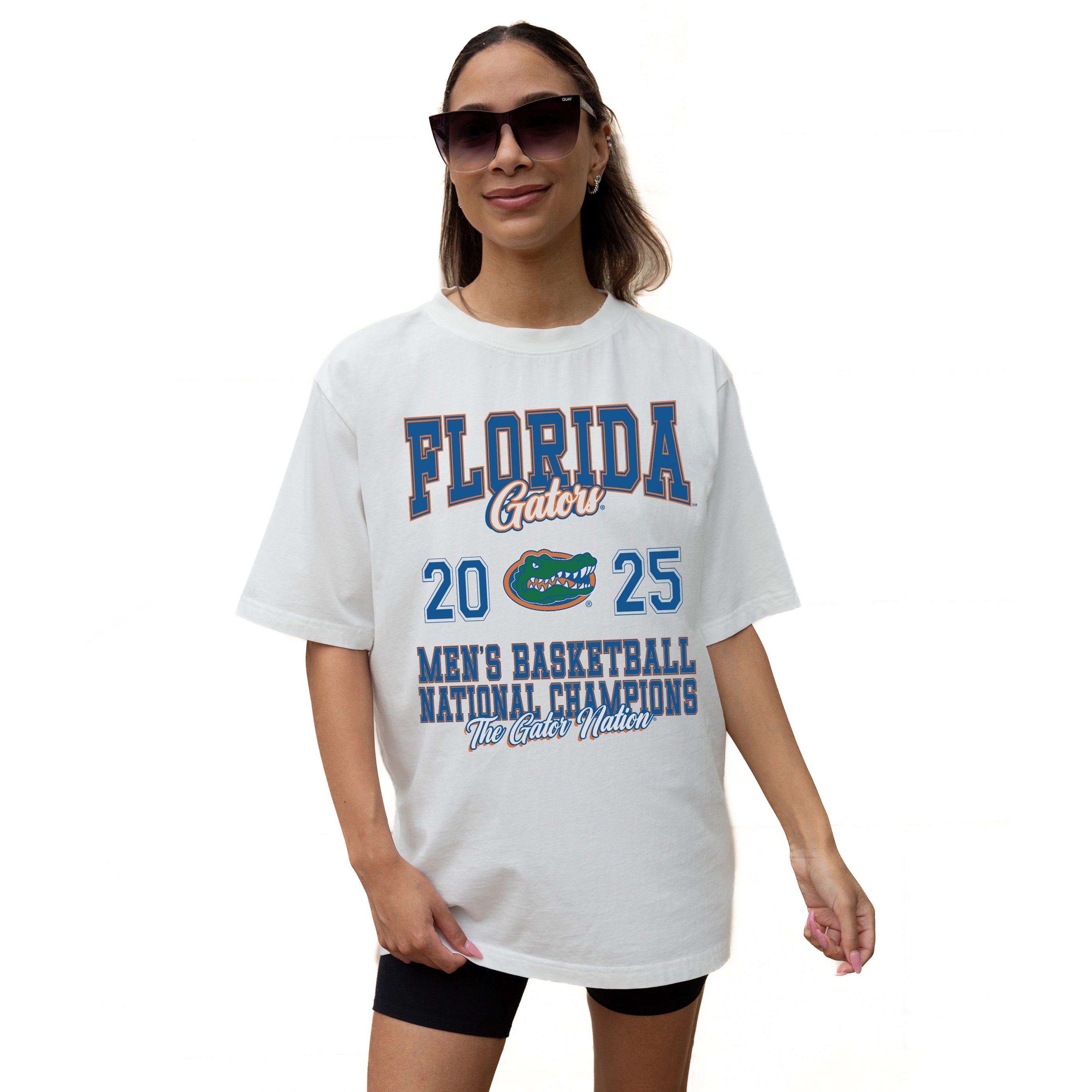FLORIDA GATORS BATTLE HARDENED OVERSIZED CREWNECK TEE