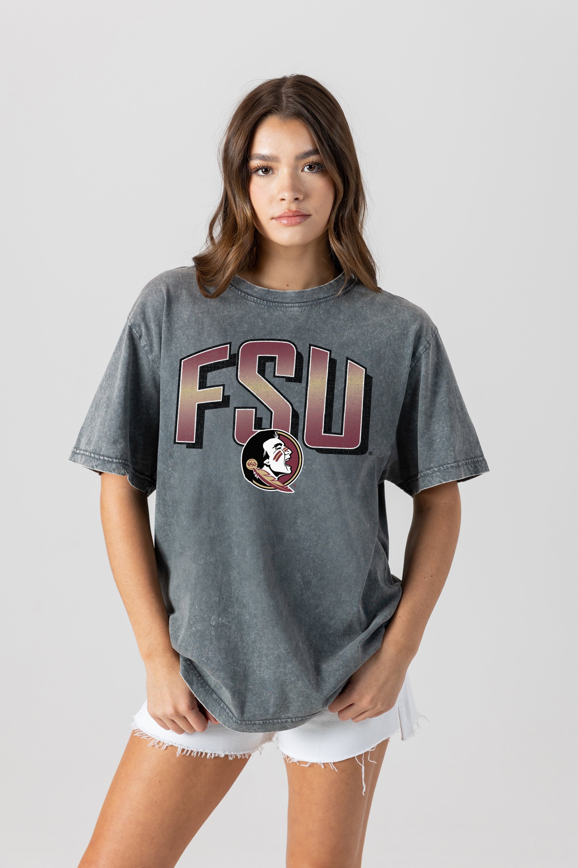 FLORIDA STATE SEMINOLES PEAK PERFORMANCE OVERSIZED CREWNECK TEE