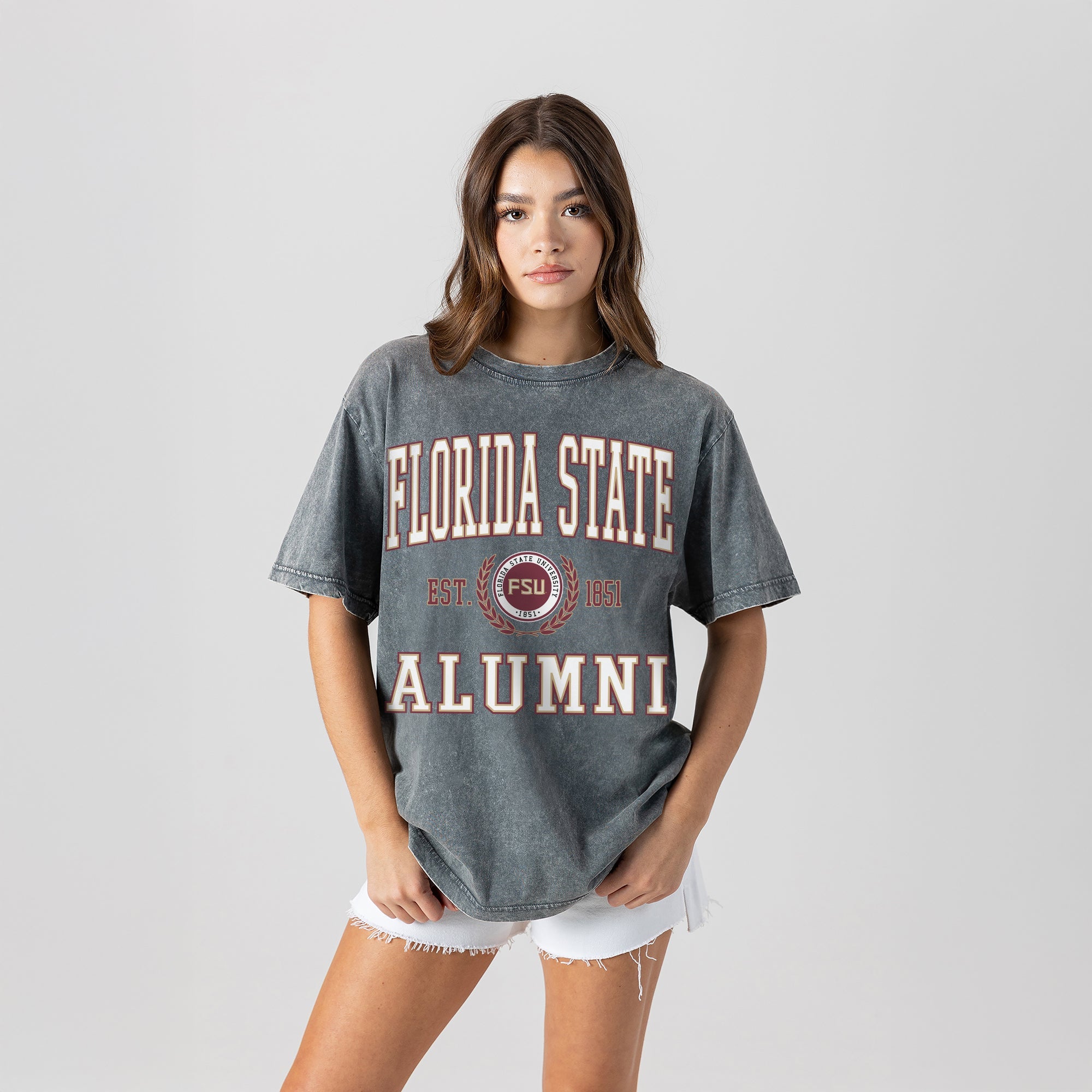 FLORIDA STATE SEMINOLES DEGREE UNLOCKED WASHED RELAXED FIT TEE