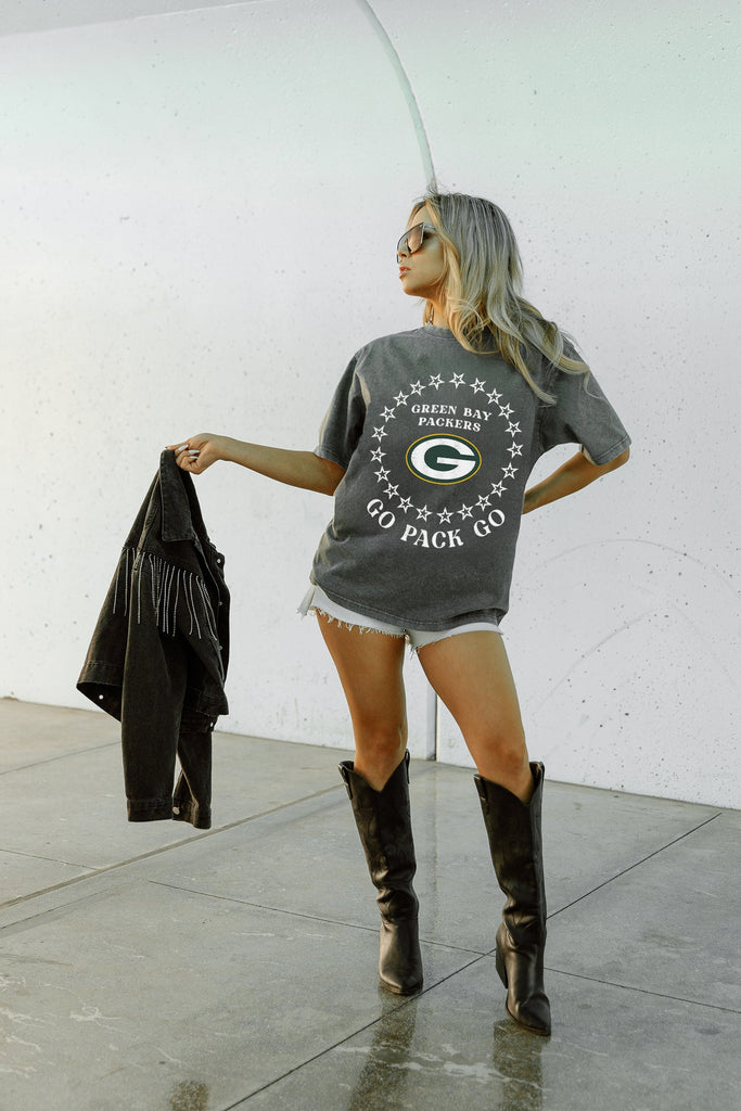GREEN BAY PACKERS BRIGHTEST STAR OVERSIZED CREWNECK TEE