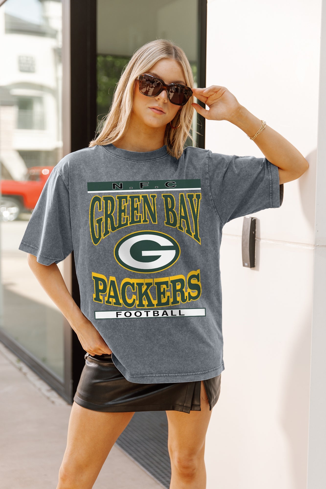 GREEN BAY PACKERS CLASSIC GRIND WASHED RELAXED FIT TEE