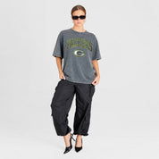 GREEN BAY PACKERS BLING SEASON OVERSIZED CREWNECK TEE