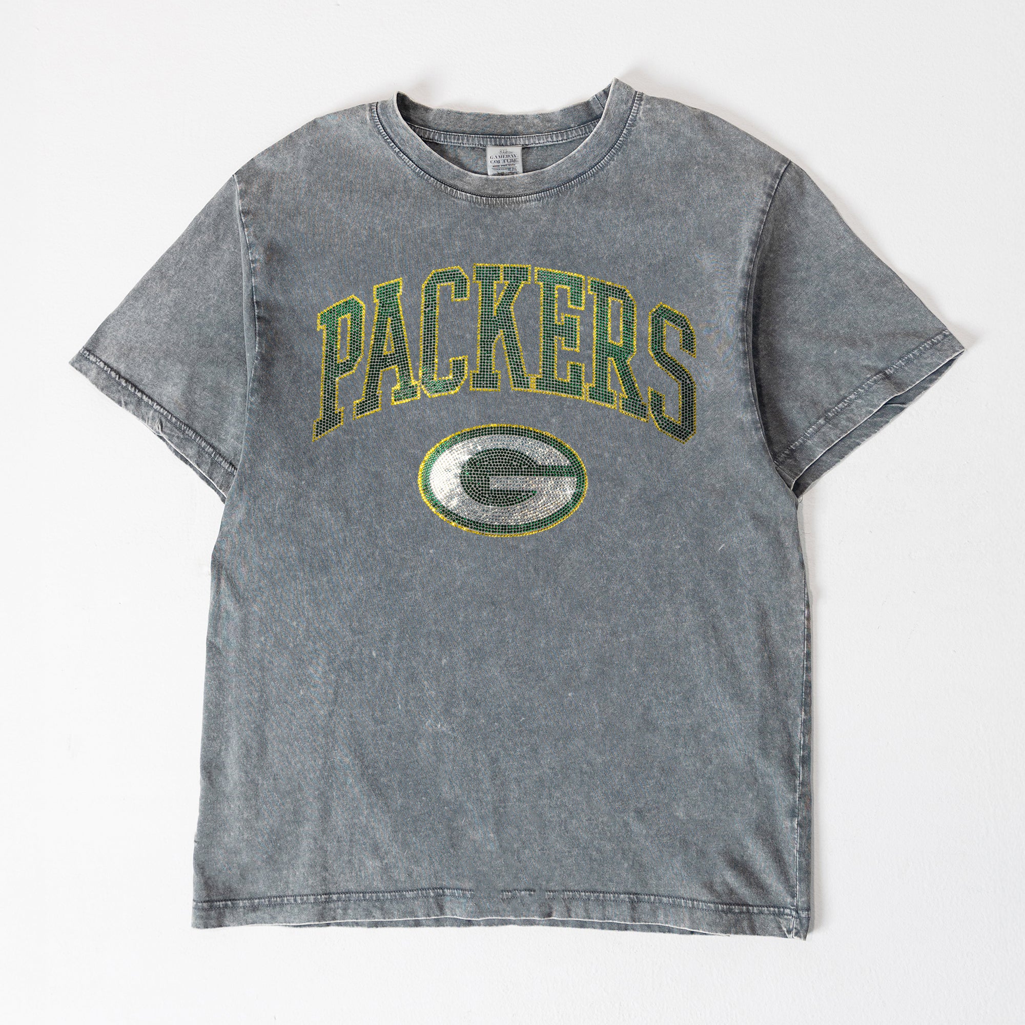 GREEN BAY PACKERS BLING SEASON OVERSIZED CREWNECK TEE