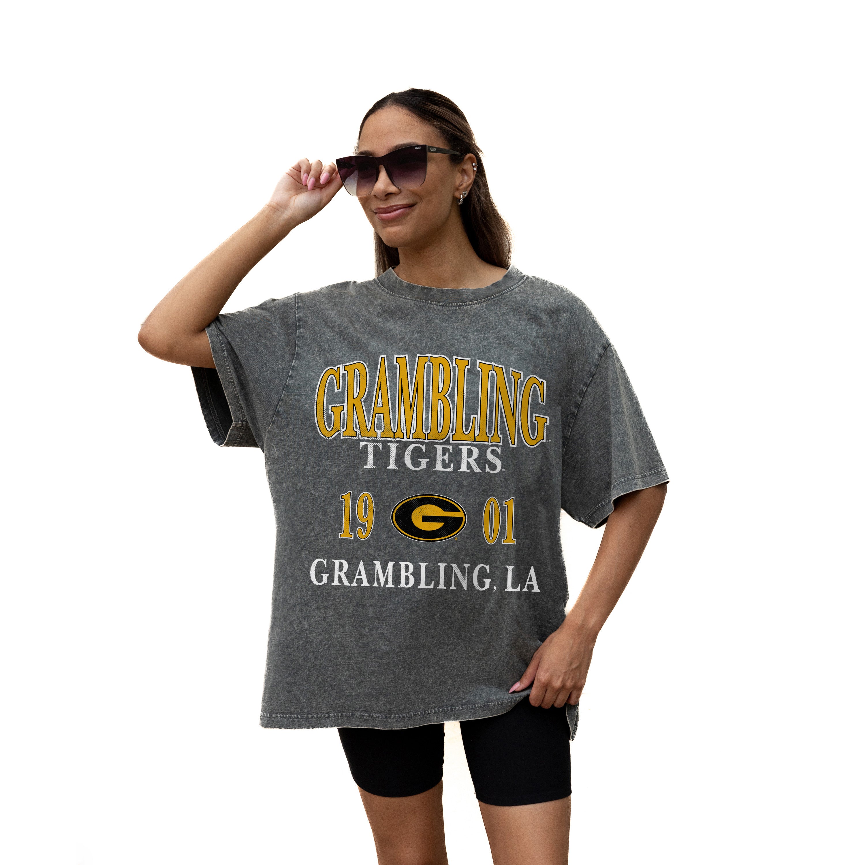 GRAMBLING STATE TIGERS Throwback Oversized Tee