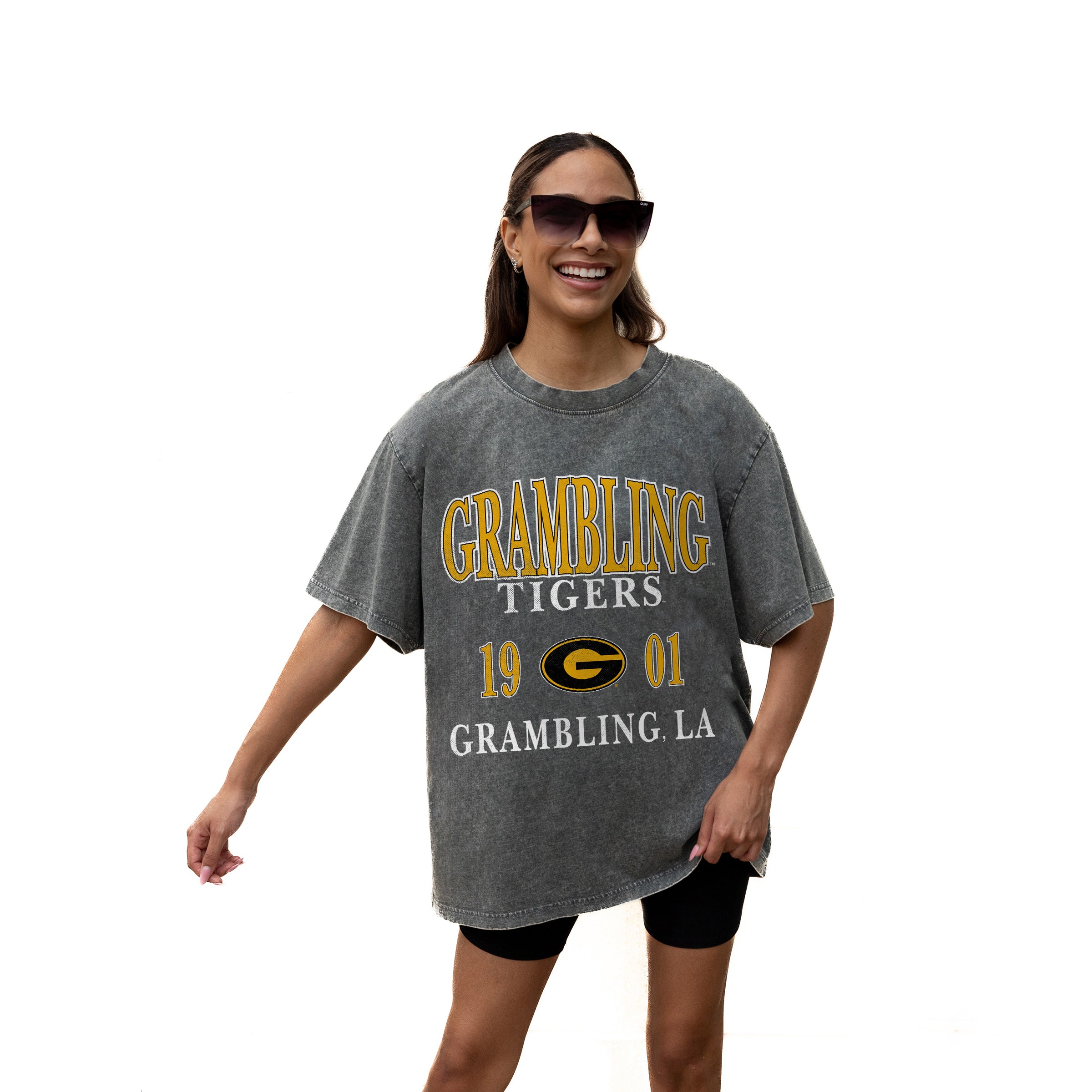 GRAMBLING STATE TIGERS Throwback Oversized Tee
