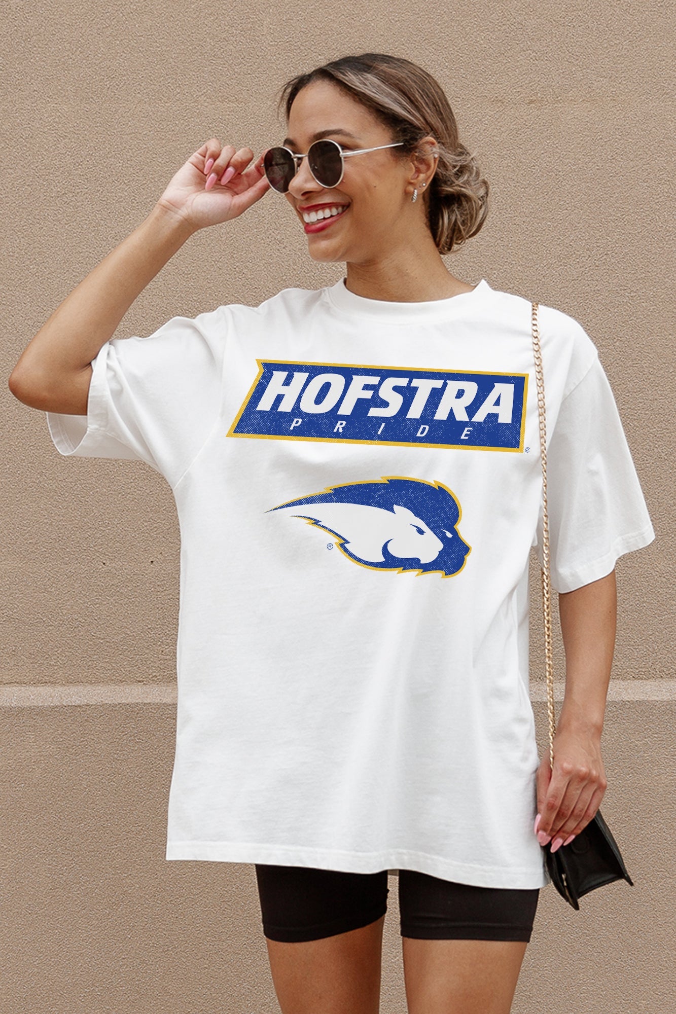 HOFSTRA PRIDE UNITY OVERSIZED CREWNECK TEE